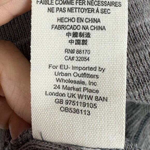 Free People turtleneck size XS taupe split back cowl neck casual oversized - Picture 7 of 9